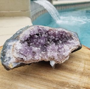 Druzy Amethyst Geode Cluster Piece 257g